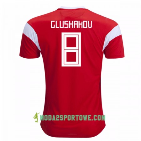 Koszulka Rosja Glushakov 8 Mistrzostwa Świata 2018 Domowe Stroje Piłkarskie